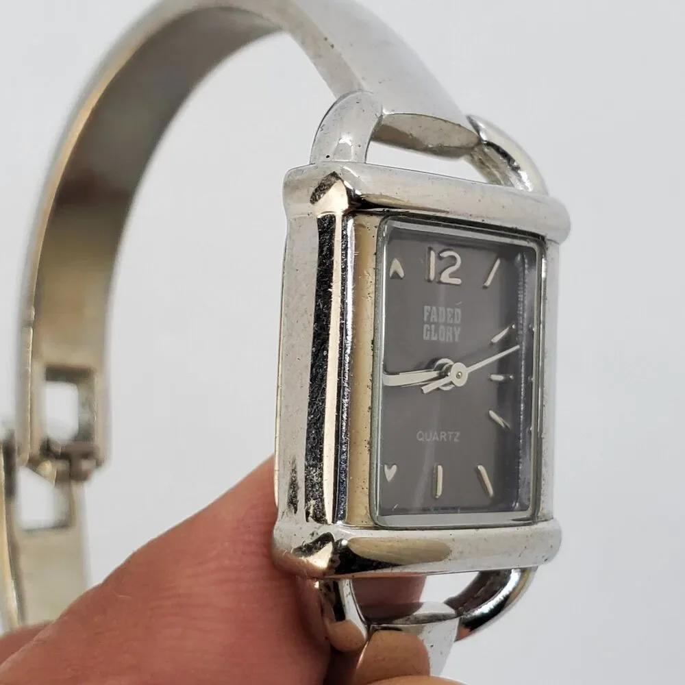 Faded Glory 19MM Women's Watch Dark Gray Dial Gray Band‎ 5